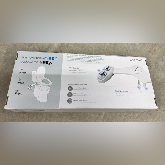 LUXE Bidet NEO 120 Fresh Water Non-Electric Bidet Attachment for Toilet Seat NWT - Picture 9 of 9